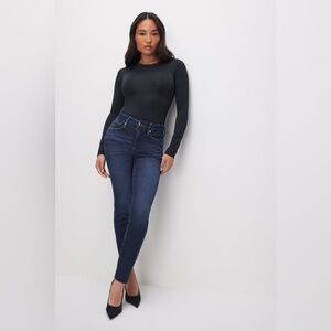 Good American Dark Blue Good Petite Skinny Jeans